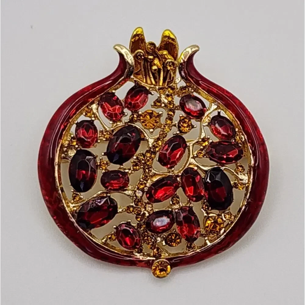 Boutique pomegranate brooch